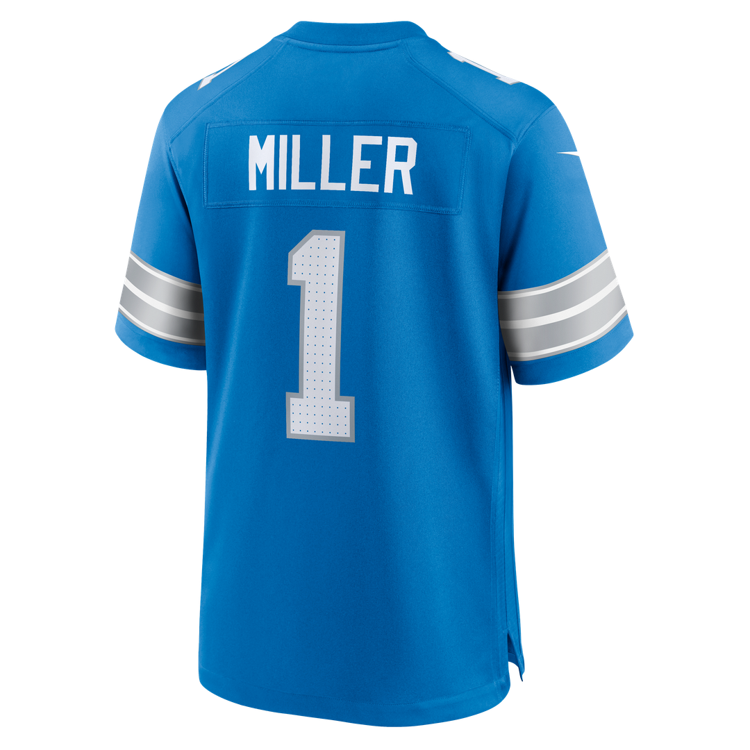 Blake Miller Detroit Lions Blue Team Game Jersey