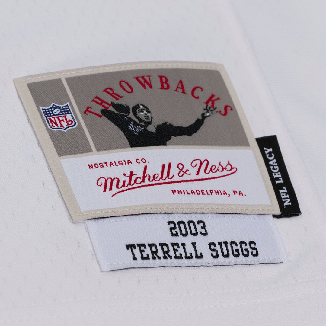 Terrell Suggs Baltimore Ravens White 2003 Legacy Replica Player Jersey