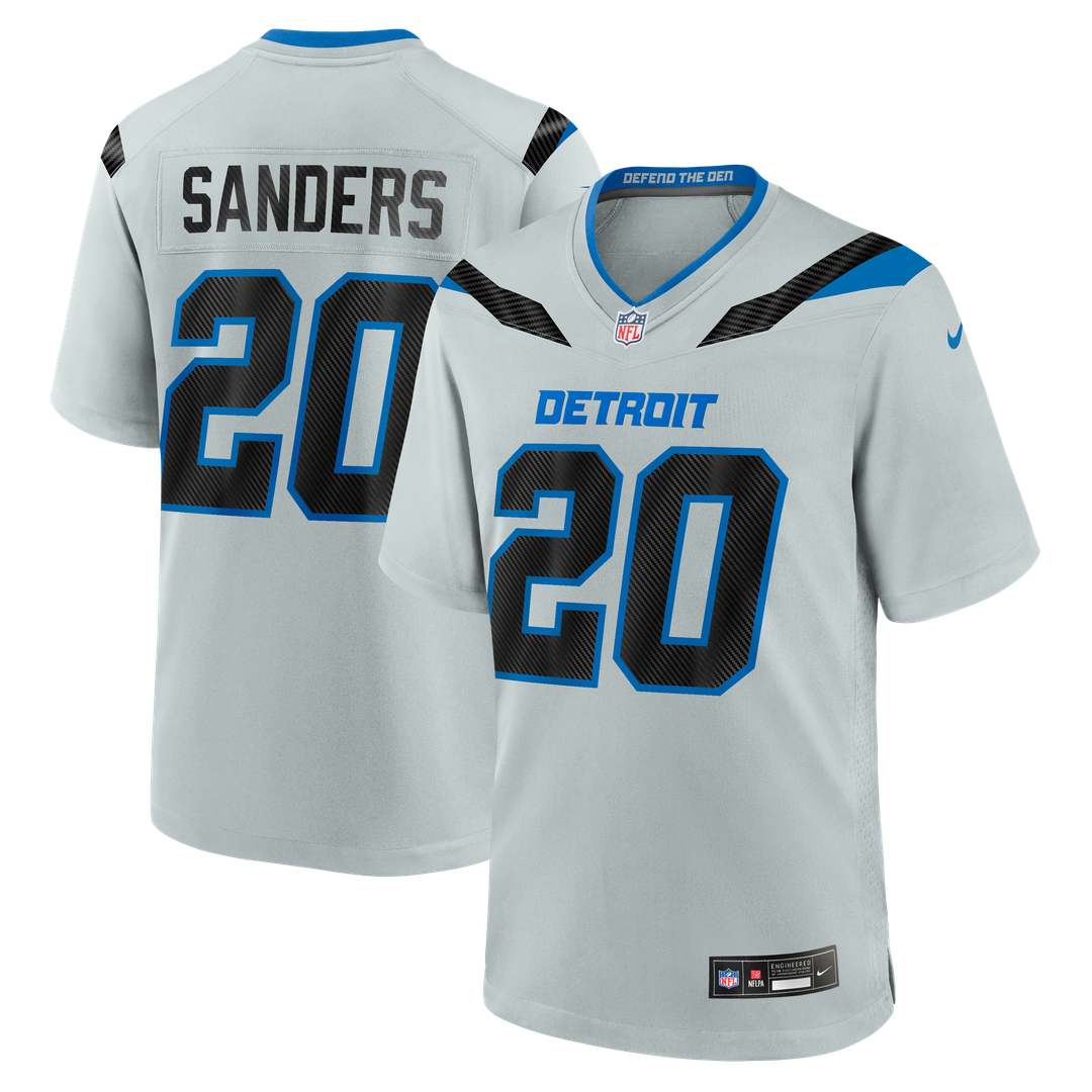Barry Sanders Detroit Lions Silver 2026 Rivalries Collection Game Jersey
