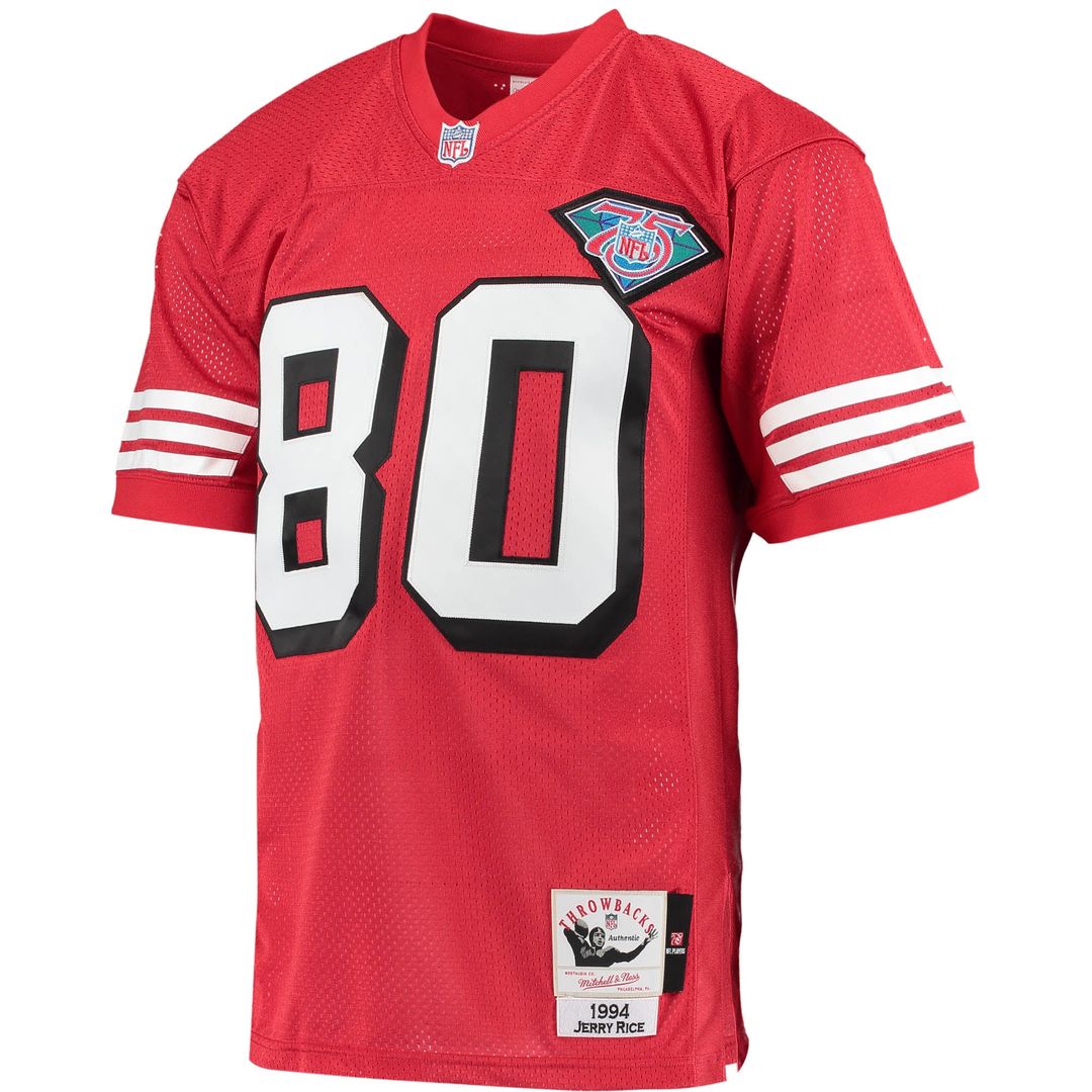 Jerry Rice San Francisco 49ers 1994 Scarlet Authentic Throwback Retired Player Jersey