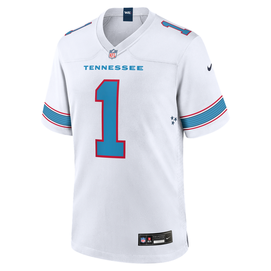 Cameron Ward Tennessee Titans Light Blue Game Jersey