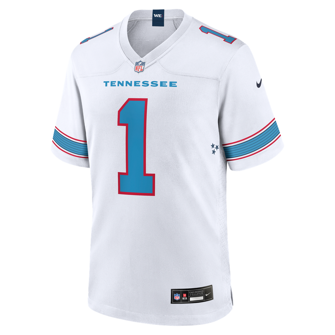 Cameron Ward Tennessee Titans Light Blue Game Jersey