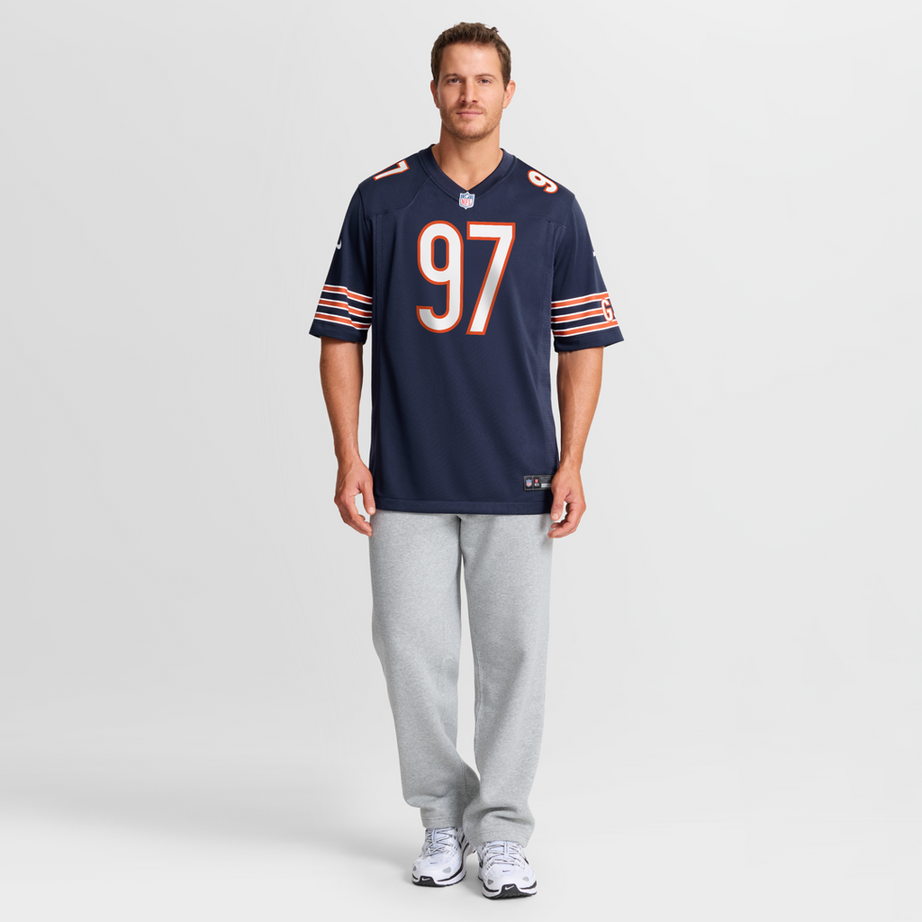 James Lynch Chicago Bears Navy Team Game Jersey