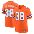 Jaleel McLaughlin Denver Broncos Orange Mile High Collection 1977 Throwback Player Game Jersey