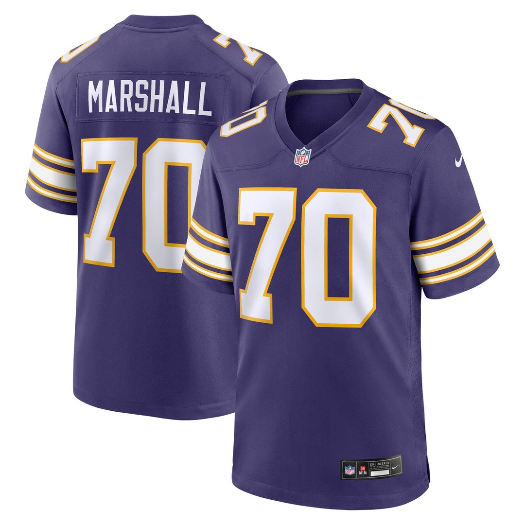 Jim Marshall Minnesota Vikings Purple Retired Player Alternate Game Jersey