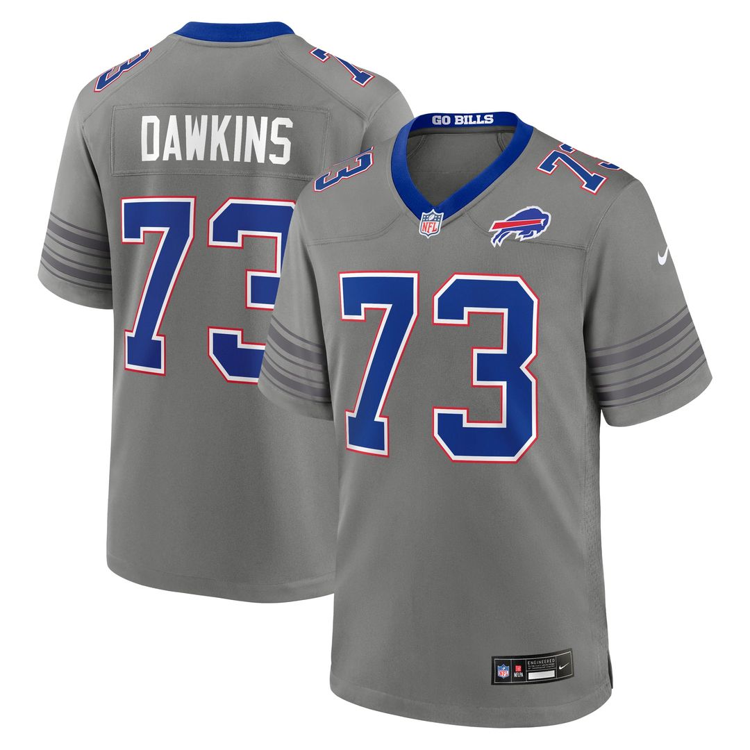 Dion Dawkins Buffalo Bills Gray Nickel City Game Jersey