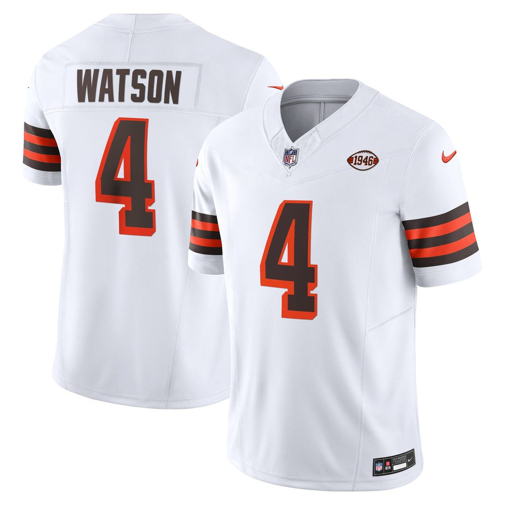 Deshaun Watson Cleveland Browns White Vapor F.U.S.E. Limited Jersey