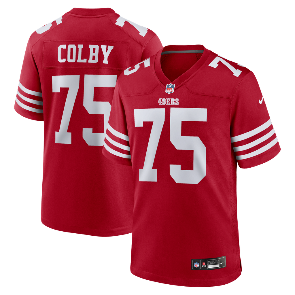 Connor Colby San Francisco 49ers Scarlet Team Game Jersey