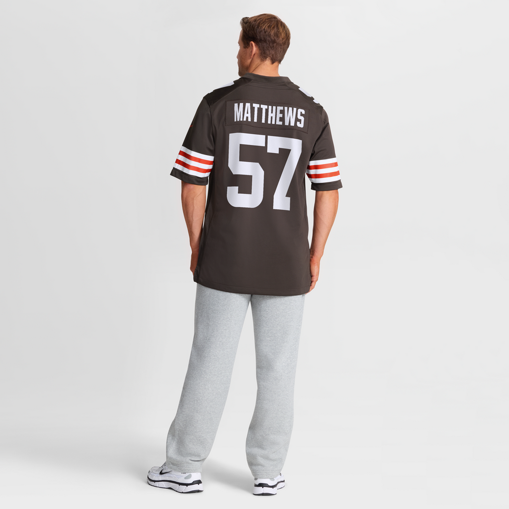 Clay Matthews Cleveland Browns Brown Game Retired Player Jersey