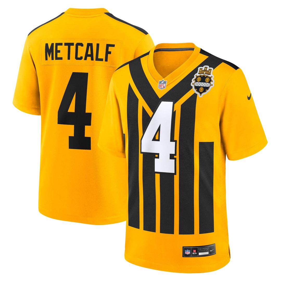 DK Metcalf Pittsburgh Steelers Black Game Player Jersey