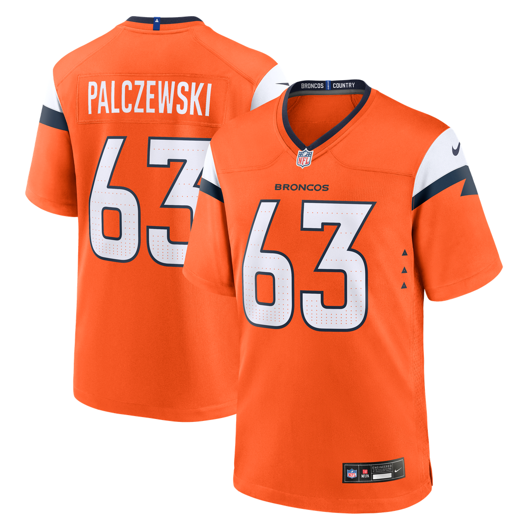 Alex Palczewski Denver Broncos Orange Team Game Jersey