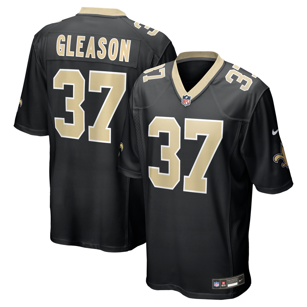 Steve Gleason New Orleans Saints Black Game Retired Player Jersey