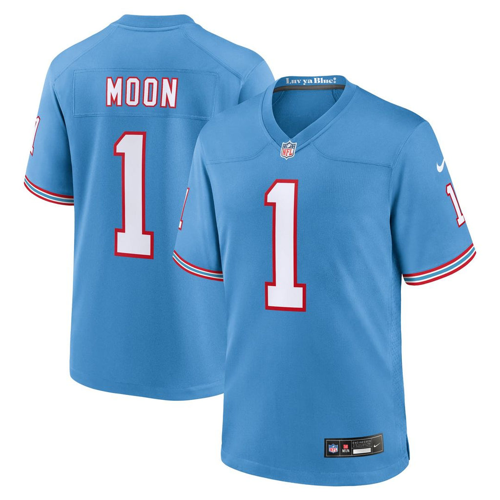 Warren Moon Tennessee Titans Light Blue Retired Player Alternate Game Jersey