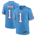 Warren Moon Tennessee Titans Light Blue Retired Player Alternate Game Jersey