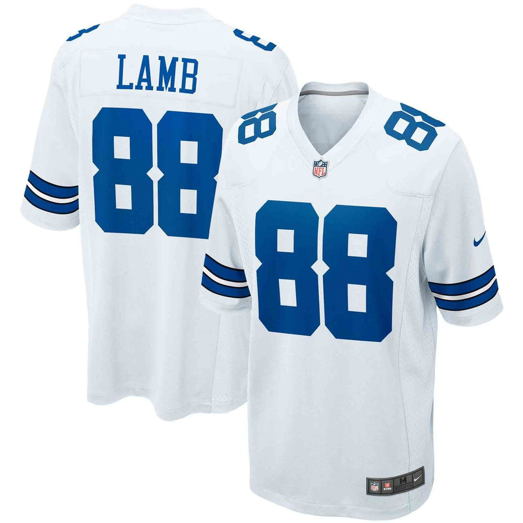 CeeDee Lamb Dallas Cowboys White Game Team Jersey