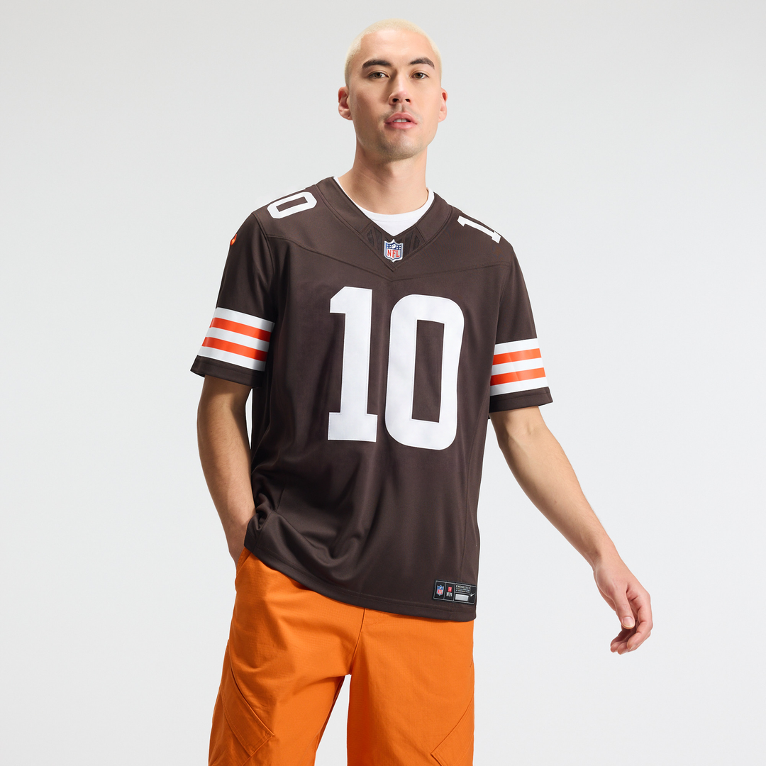 Quinshon Judkins Cleveland Browns Brown Team Vapor F.U.S.E. Stitched Limited Jersey