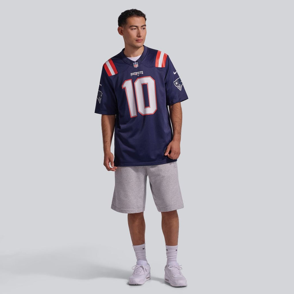 Drake Maye New England Patriots White Player Game Jersey