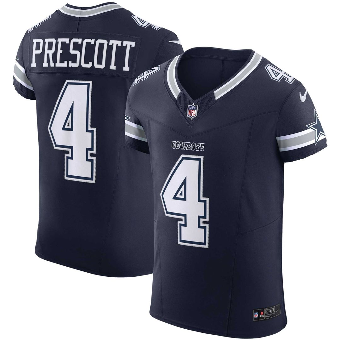 Dak Prescott Dallas Cowboys Navy Team Vapor F.U.S.E. Elite Jersey