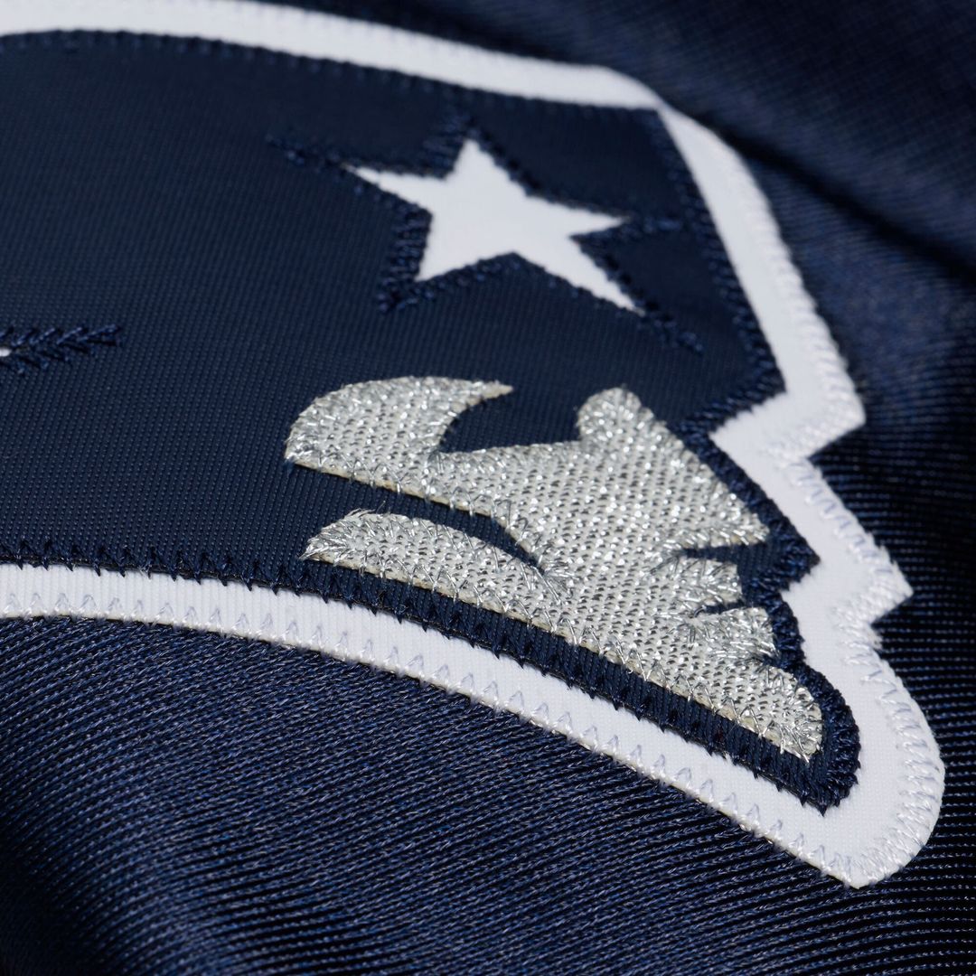 New England Patriots Tom Brady Navy Super Bowl XXXVI Authentic Throwback Jersey