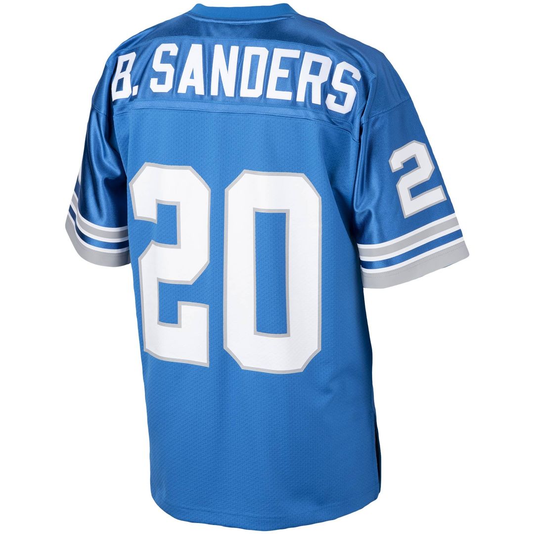 Barry Sanders Detroit Lions 1993 Blue Authentic Throwback Retired Player Jersey