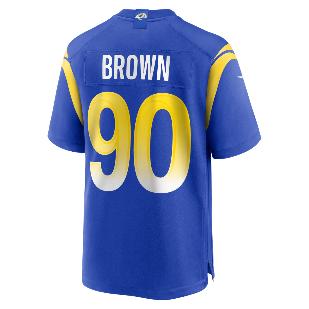 Earnest Brown IV Los Angeles Rams Royal Team Game Jersey