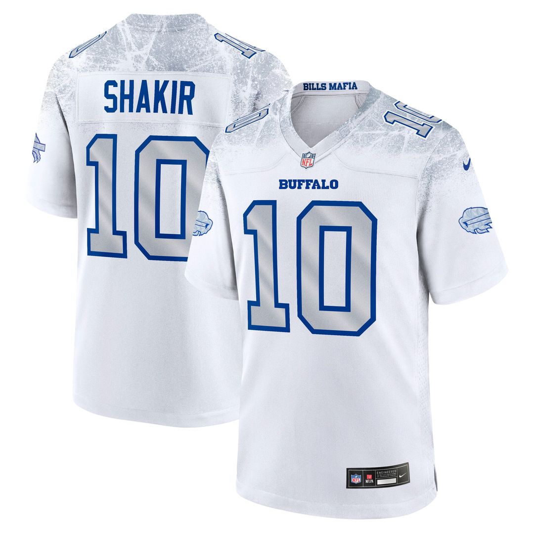 Khalil Shakir Buffalo Bills White Rivalries Collection Game Jersey