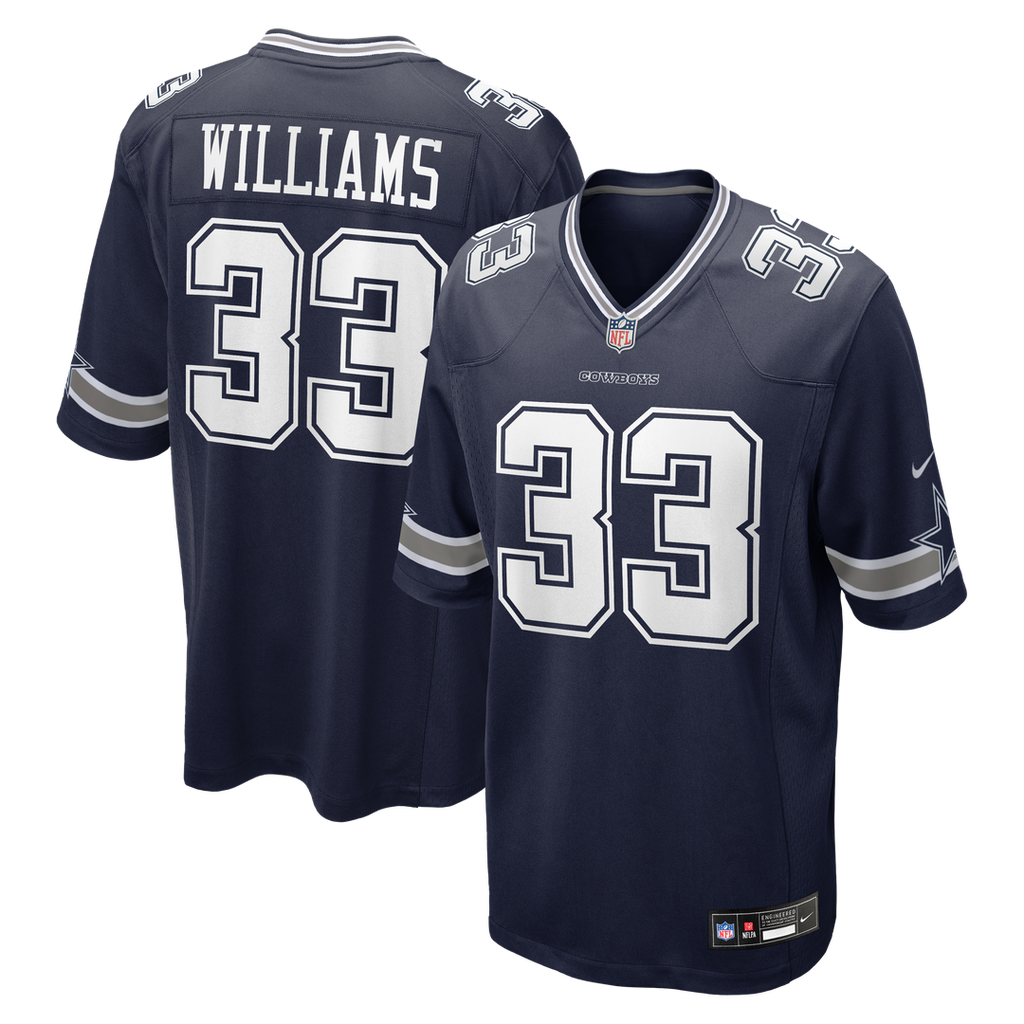 Javonte Williams Dallas Cowboys Navy Team Game Jersey