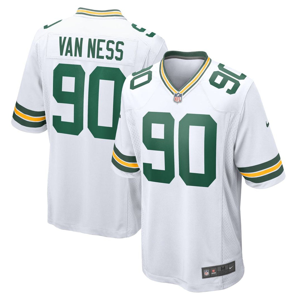 Lukas Van Ness Green Bay Packers White Game Jersey