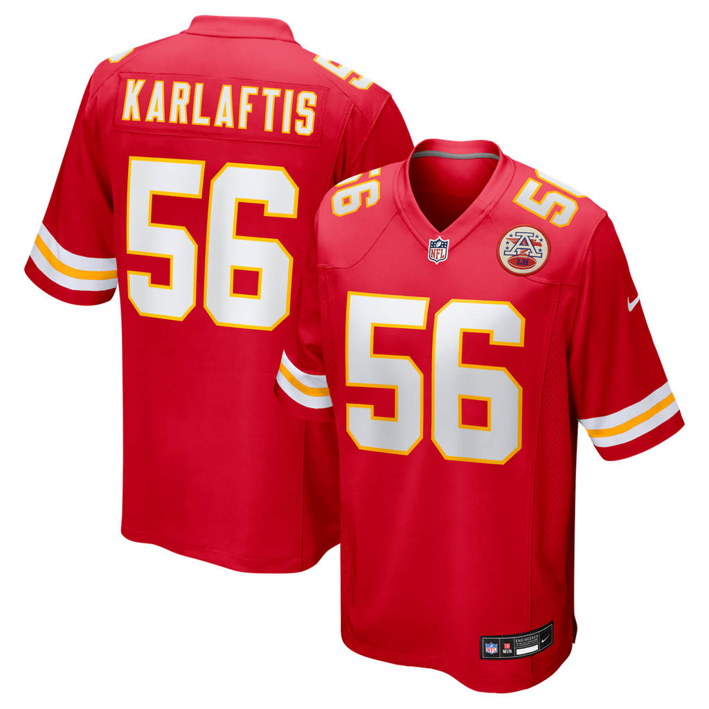 George Karlaftis Kansas City Chiefs Red Player Game Jersey