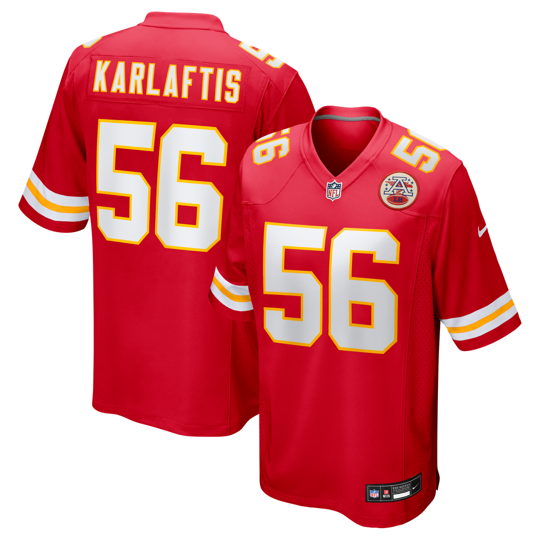 George Karlaftis Kansas City Chiefs Red Player Game Jersey