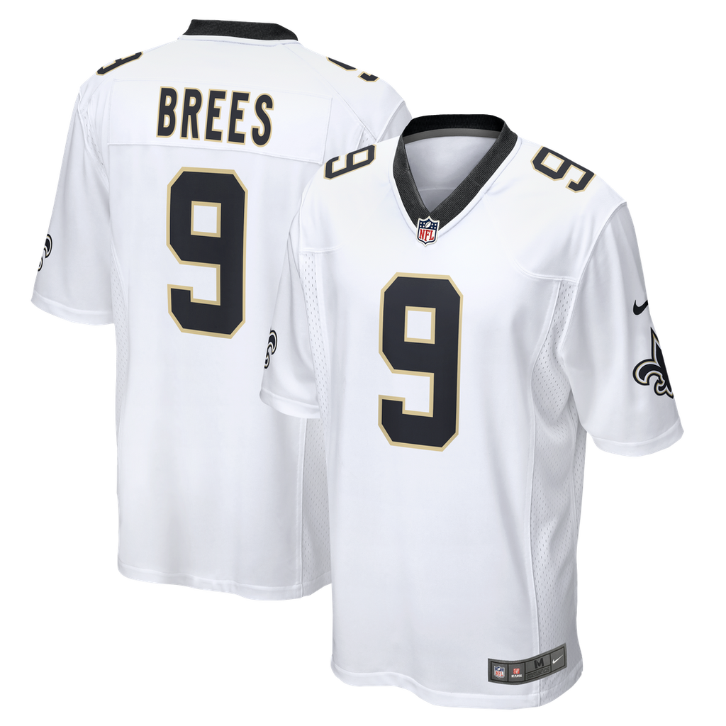 Drew Brees New Orleans Saints White Game Jersey