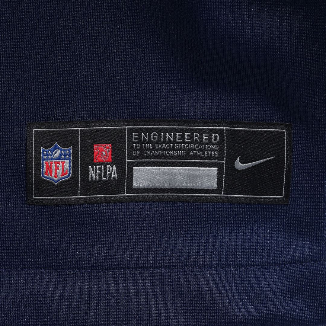 Darrian Dalcourt New England Patriots Navy Team Game Jersey