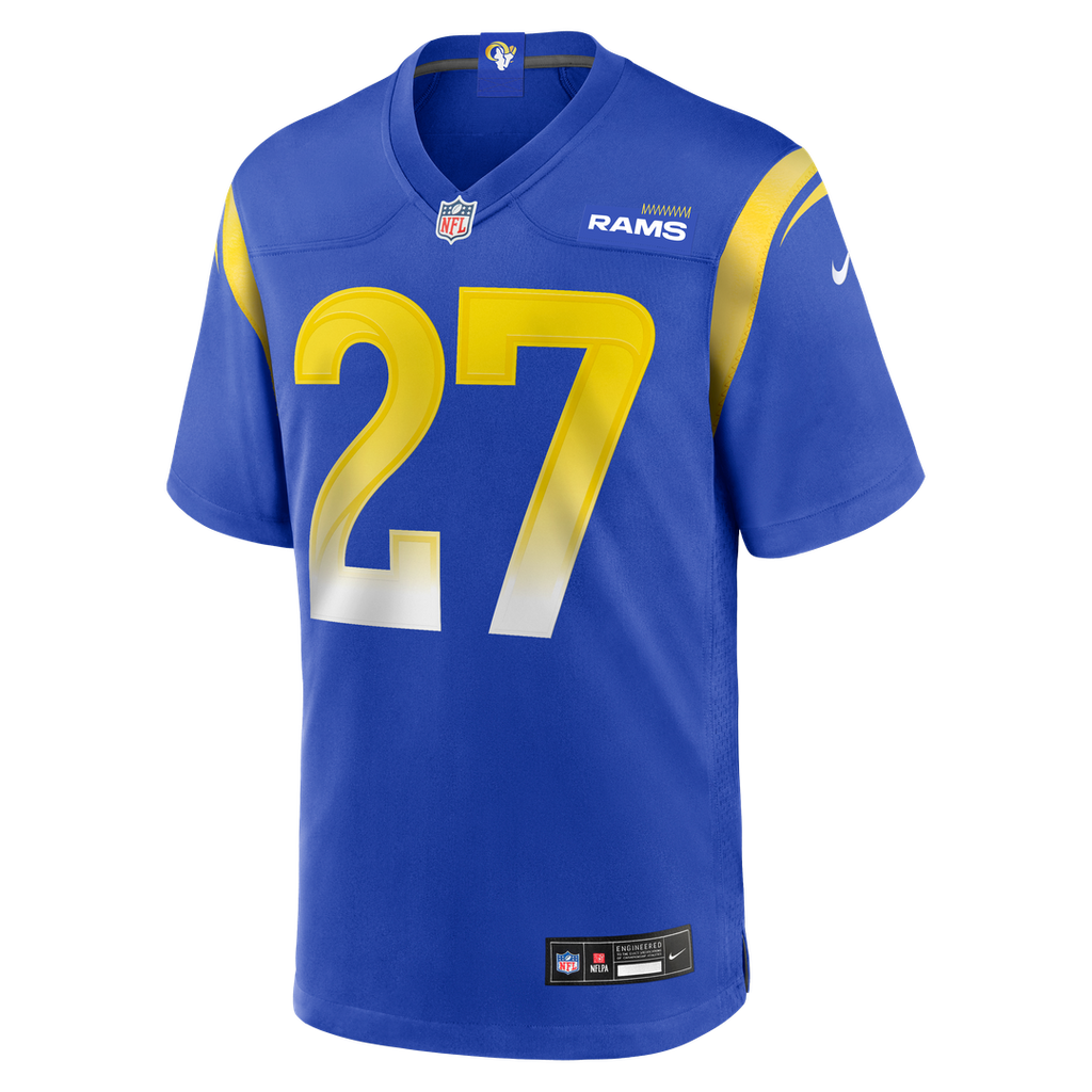 Jarquez Hunter Los Angeles Rams Royal Team Game Jersey