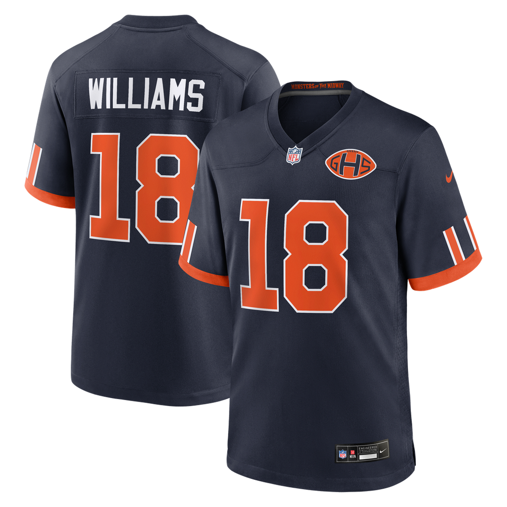 Caleb Williams Chicago Bears Navy 2026 Rivalries Collection Game Jersey