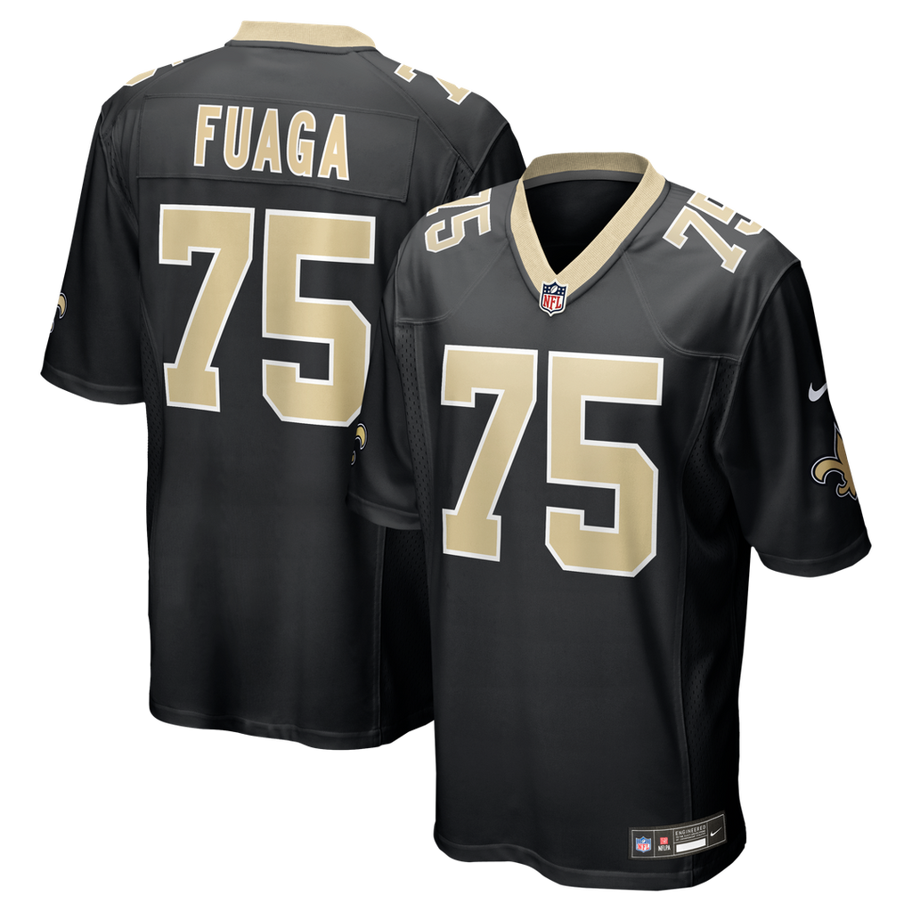 Taliese Fuaga New Orleans Saints Black Player Game Jersey
