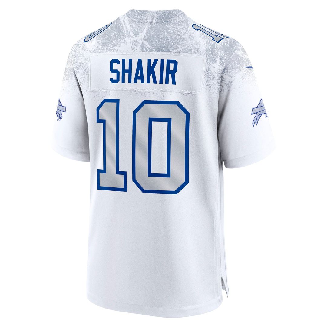Khalil Shakir Buffalo Bills White Rivalries Collection Game Jersey