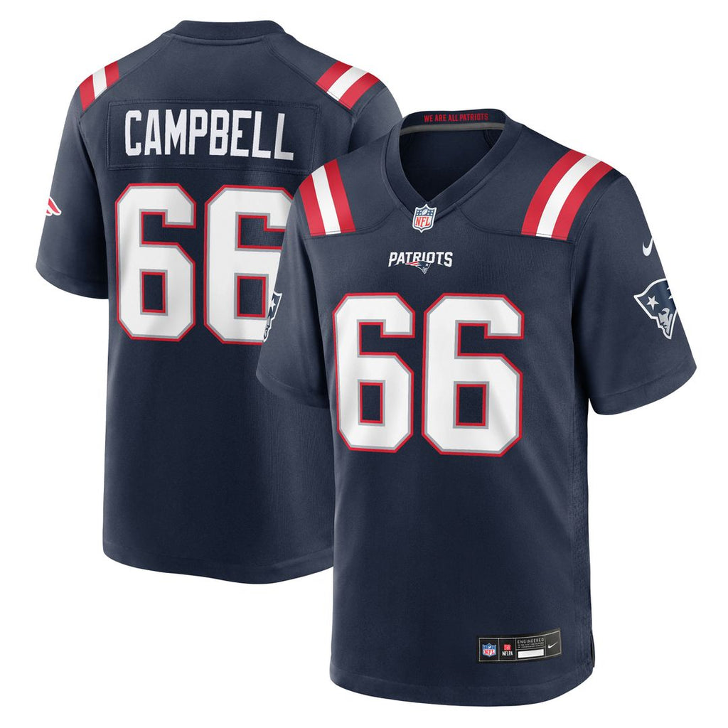 Will Campbell New England Patriots Navy Team Game Jersey