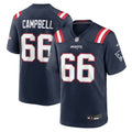 Will Campbell New England Patriots Navy Team Game Jersey