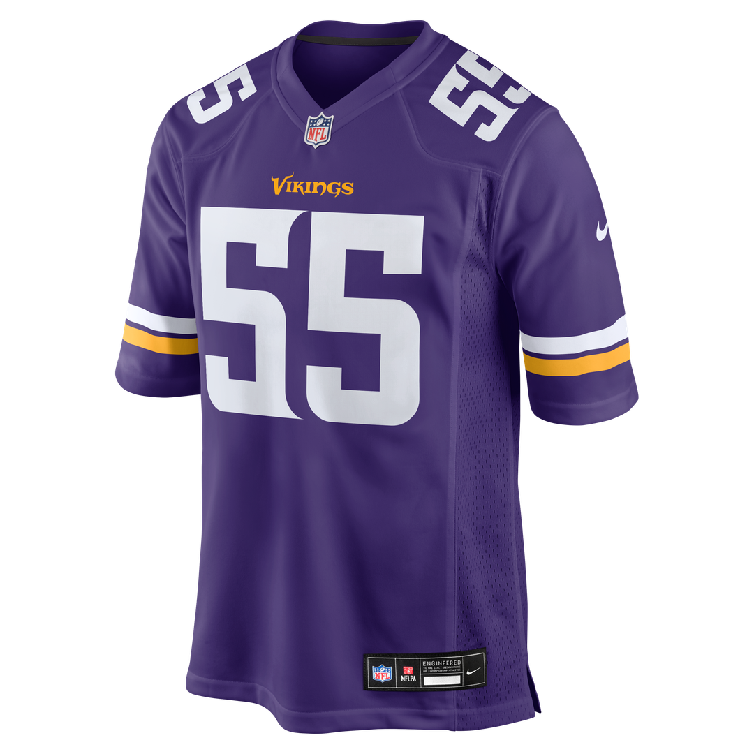 Eric Wilson Minnesota Vikings Purple Team Game Jersey