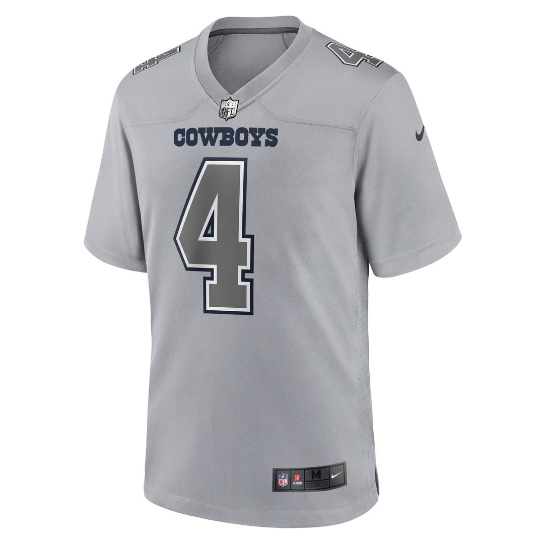 Dak Prescott Dallas Cowboys Gray Atmosphere Fashion Game Jersey