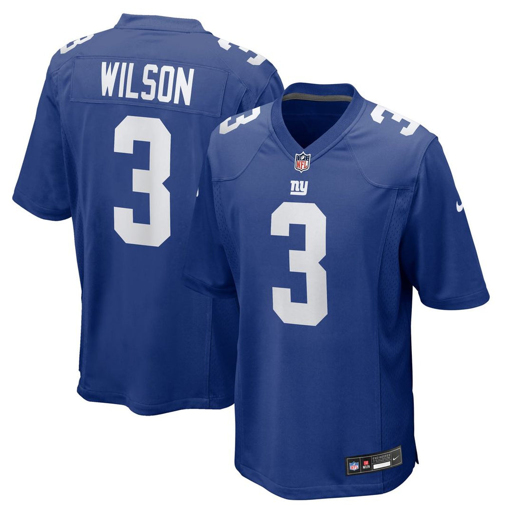 Russell Wilson New York Giants Royal Game Jersey