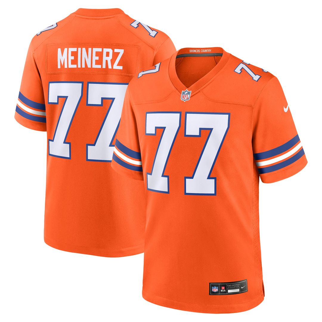 Quinn Meinerz Denver Broncos Orange Alternate Game Jersey