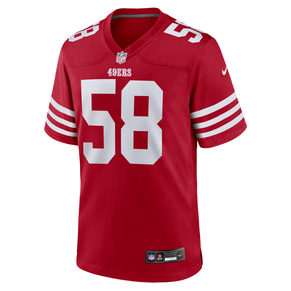 Jarrett Patterson San Francisco 49ers Scarlet Team Game Jersey