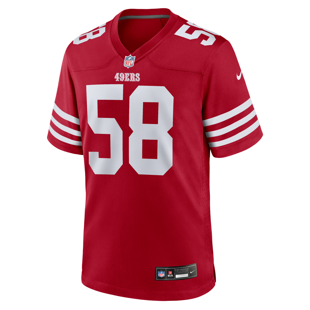 Jarrett Patterson San Francisco 49ers Scarlet Team Game Jersey