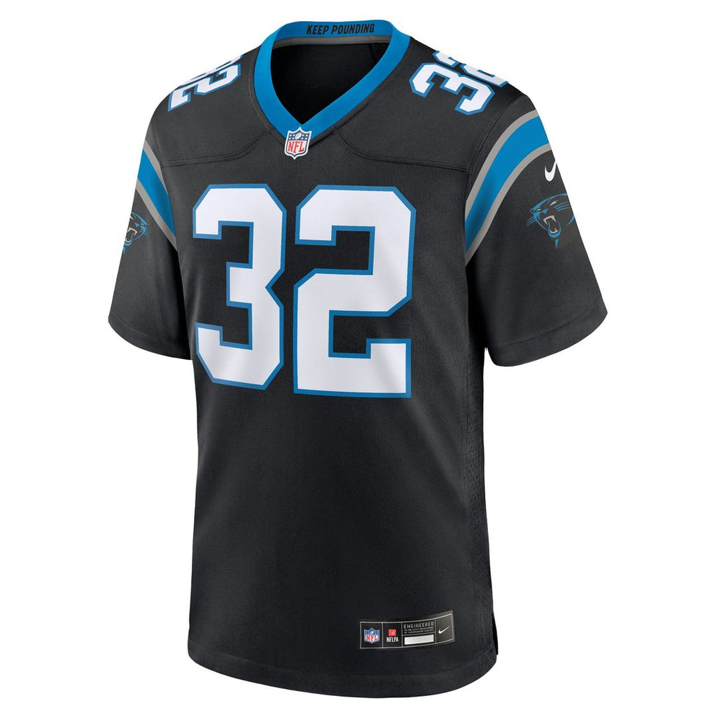 Trevin Wallace Carolina Panthers Black Team Game Jersey