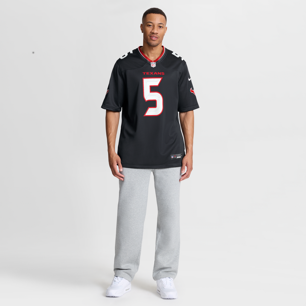 Jalen Pitre Houston Texans Navy Game Jersey
