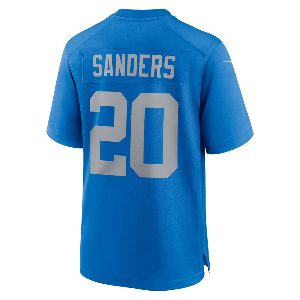 Barry Sanders Detroit Lions Blue Alternate Game Jersey