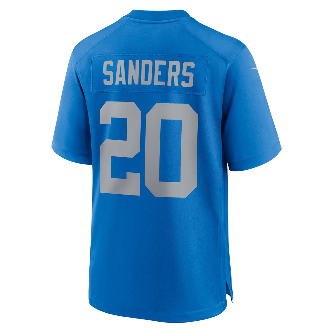 Barry Sanders Detroit Lions Blue Alternate Game Jersey