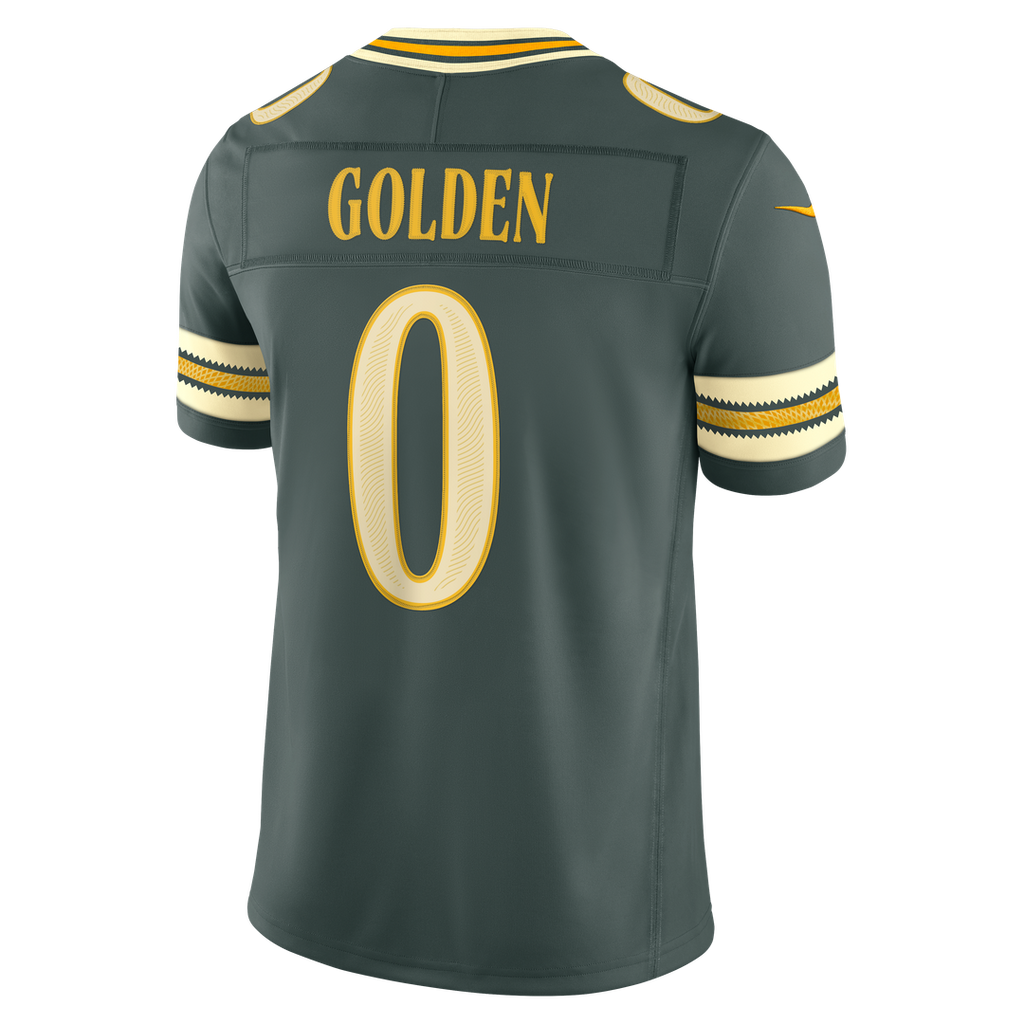 Matthew Golden Green Bay Packers Green 2026 Rivalries Collection Stitched Limited Jersey