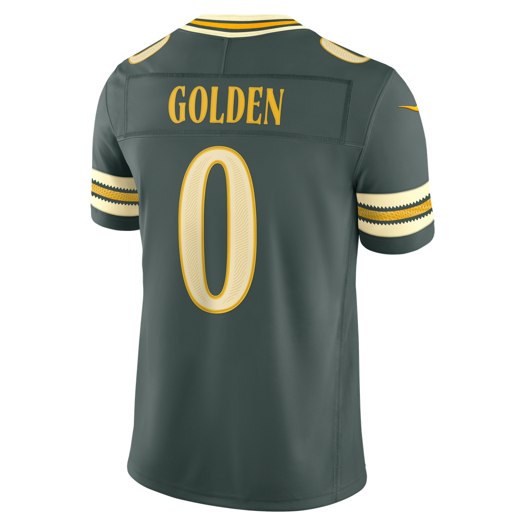 Matthew Golden Green Bay Packers Green 2026 Rivalries Collection Stitched Limited Jersey